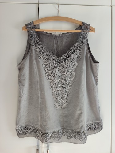 Tredy top shirt grau spitze - tredy,