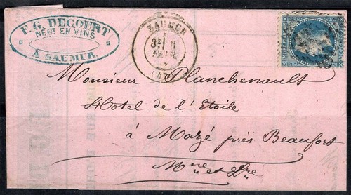Frankreich 1869 umschlag - 1869, 100%
