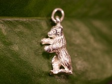 Toller Silber Anhänger Für Bettelarmband Figur Bär Wappen Berlin VTG Retro