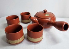 Japanische Teekanne/Kyusu aus Ton, Tasse, Teeservice