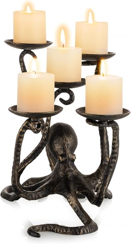 Oktopus kerzenhalter armig - oktopus-kerzenhalter, 5-armig