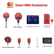DALY BMS Active Balancer/Balance Board/ Wifi Module/ LCD Touch Screen/ Bluetooth