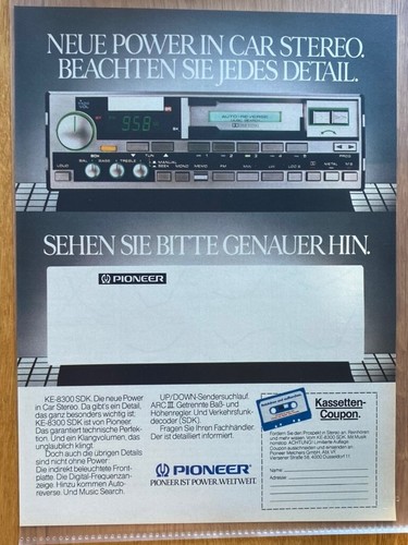 Pioneer autoradio oldtimer - pioneer,