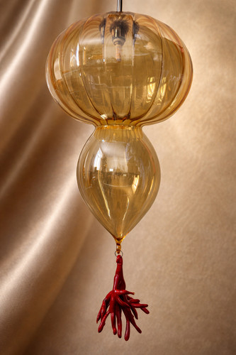 Vintage italy glas hängelampe - vintage, glas-hängelampe