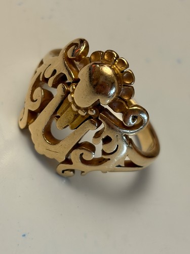 Massiver vintage herrenring - massiver,