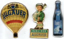 🍺Pin-Konvolut 3 Bier Beer Cerveza Pins Allgäuer Brauerei Rarität🍻