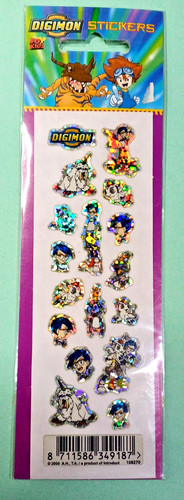 Rar digimon sticker - rar, 2000