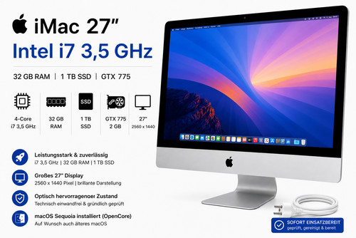 Apple imac intel i7 - imac, 27“