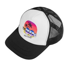 Trucker Basecap im 80er Jahre Style Einstellbares Baseball Cappy mit Mesh