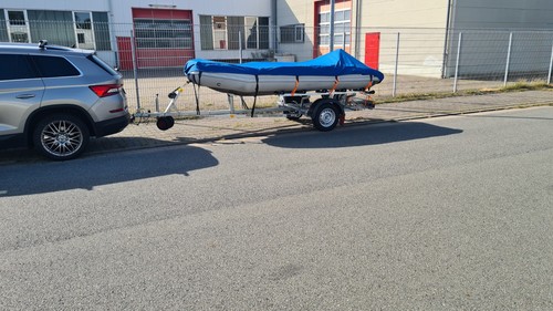 Schlauchboot inkl trailer und - schlauchboot,