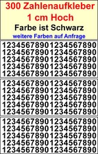 Zahlen 1 cm hoch Klebezahlen