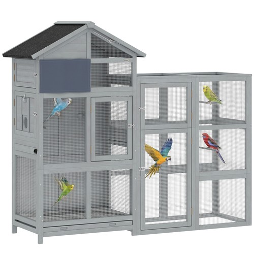 Voliere vogelvoliere aus holz - vogelvoliere,