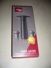 Vacu Vin Wine Saver Weinpumpe mit 2 Stopfen, Vakuumpumpe, Kunststoff