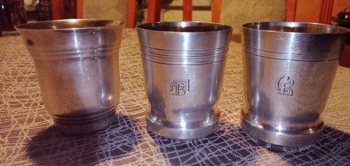 Taufbecher versilbert - taufbecher, (3)