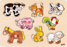 Steckpuzzle Bauernhof VII (Holzpuzzle) | goki | Spiel | 4013594578738