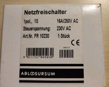 Netzfreischalter ABL Sursum FR 10230 1pol. 1S 16A/250V Netzfreischaltrelais