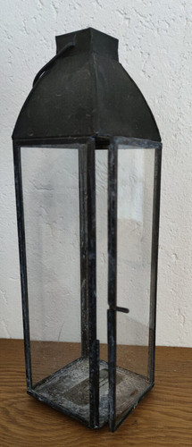 Windlicht laterne metall glas - laterne,