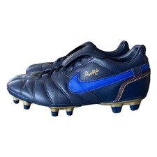 Nike Tiempo R10 Ronaldinho Guri FG 315286-447 blau Herren Größe UK 6 EU 39 EXC CON