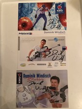  3 Biathlon Autogrammkarten " Dominik Windisch   " (ITA )