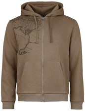 Der Herr der Ringe Kapuzenjacke Herren Rohan Gondor Map hellbraun