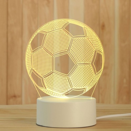 Acryl fußball lampe 4er - fußball,