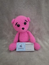 Gehäkelter teddybär pink - teddybär,