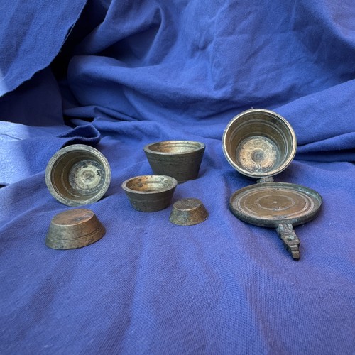 Antike kaufmannsgewichte set - antike,