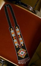 INUIT INDIGENOUS PEOPLE BEADED NECKLACE FRINGE NOME ALASKA