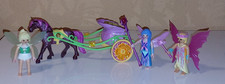 PLAYMOBIL KONVOLUT - FIGUREN FEEN MIT EINHORN-KUTSCHE