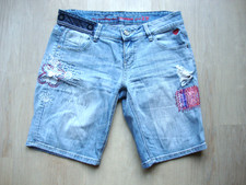 Desigual Shorts Jeans Hippie Gr 28 viele Details blau