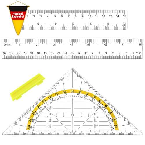 Zeichensatz geodreieck lineal - zeichensatz,