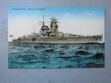 Panzerschiff ADMIRAL SCHEER, Ansichtskarte, Postkarte, Kriegsschiff