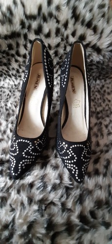 High heels schwarz glitzer - high,