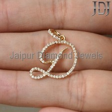 Solid 14k Gelbgold D Initialen