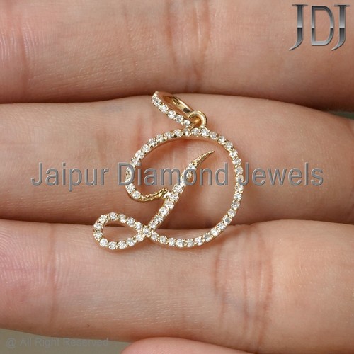 Solid 14k gelbgold initialen - solid, d