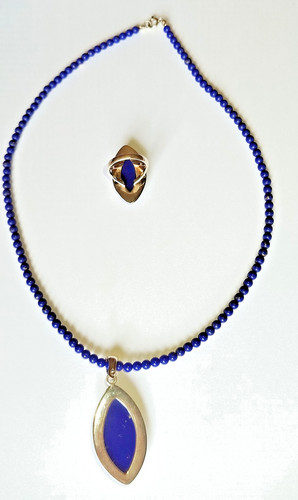 Echtschmuck lapislazuli set - echtschmuck,