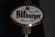 Bitburger Reklame  Premium Pils Schild Emailschild