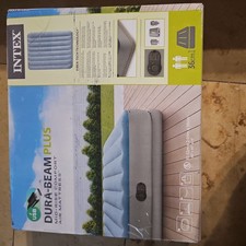 Intex Luftbett Mid-Rise Comfort Queen 152x203x36cm Airbed Luftmatratze mit Pumpe