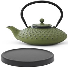 Teekanne 800ml grün Gusseisen