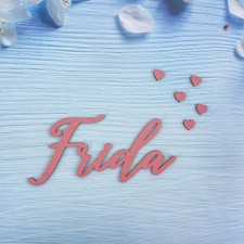 Namensschild aus Holz