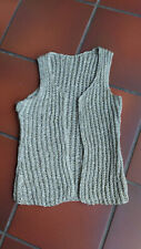 Weste sportlich elegant aus Lurexgarn, Handarbeit, Unikat Größe S