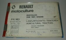 Ersatzteilkatalog Renault Traktor 7601 R 92 7611 R 94 7631 R 96 7651 4x4 1973!