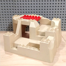 LEGO Duplo 3D Platte 24 x 24 Großer Beige Felsen mit Platte  Landschaft Zoo