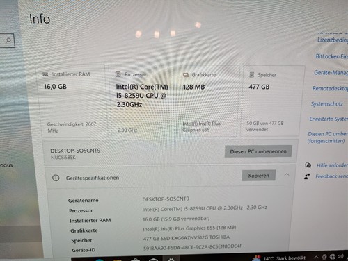 Intel nuc nuc8i5beh i5 8259u - nuc,