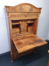 3teilig Herrenzimmer Sekretär Vertiko Kommode Holz antik alt gleichartig