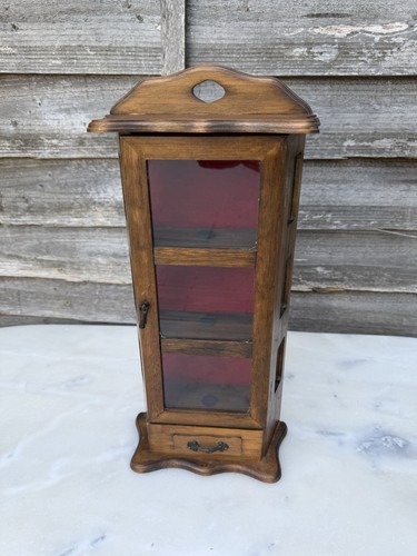Vintage kleine holz curio - holz,