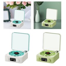 Schallplattenspieler mit RGB-Licht, Tischuhr, tragbare