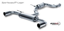 FSW Edelstahl DuplexKomplettanlage ab Kat. VW Golf 6 GTI GTD je 1x90mm