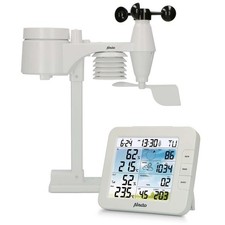Alecto WS5400 - Professionelle 8 in 1 WLAN-Wetterstation mit App - Weiß