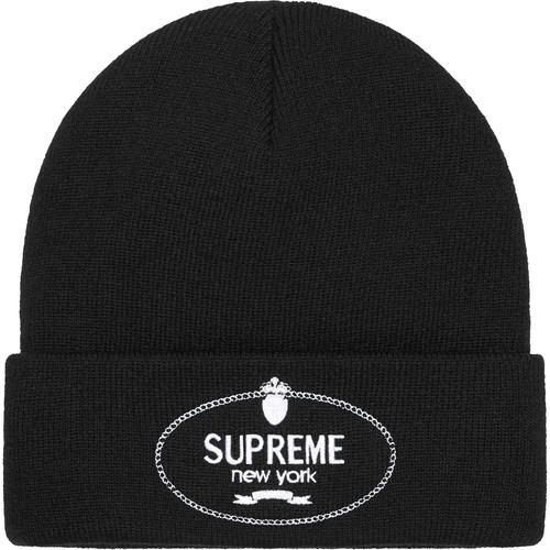 Supreme crest beanie black - supreme,